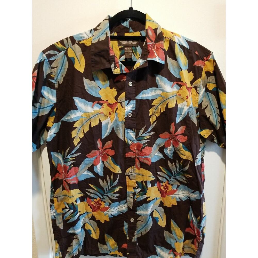 Vintage Cooke‎ Street MED Hawaiian Aloha Tropical Camp Shirt Short Sleeve Cotton